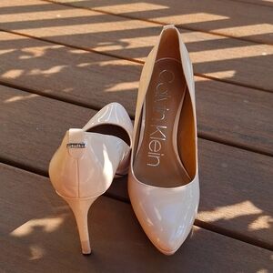 CK nude stiletto heels